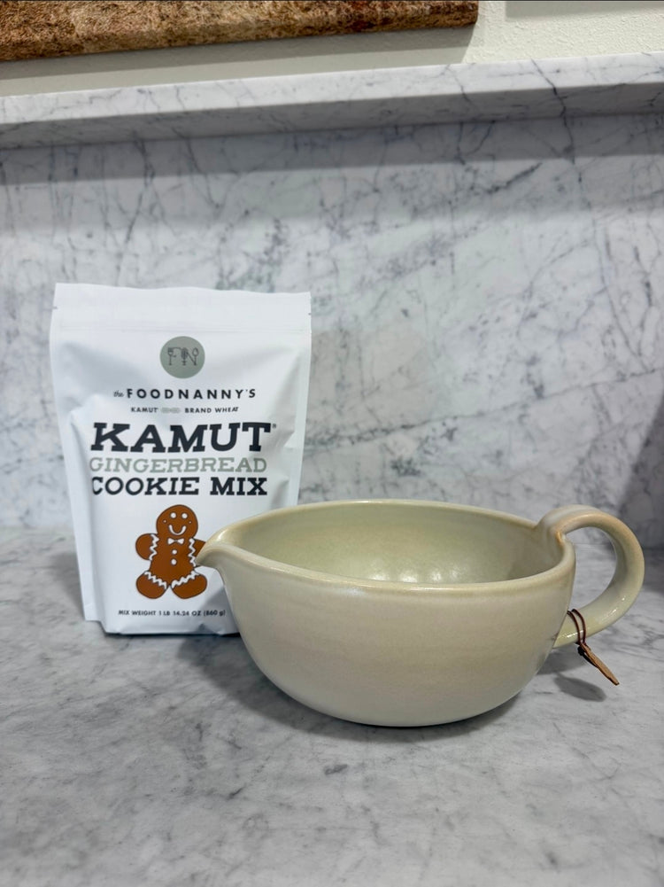 Bundle, Gingerbread Cookie Mix & Rustic White Batter Bowl