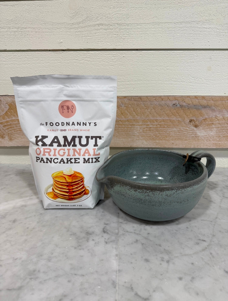 Bundle, Original Pancake Mix & Rustic Green Batter Bowl