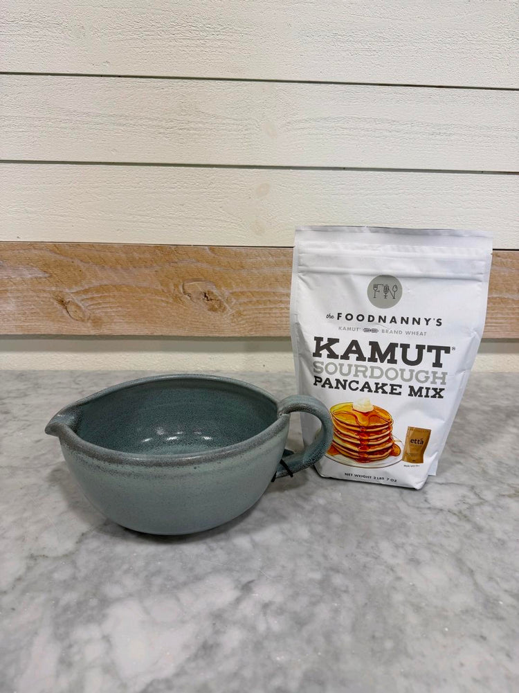 Bundle, Sourdough Pancake Mix & Rustic Green Batter Bowl
