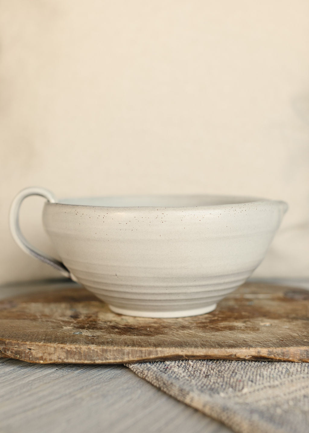 FN Batter Bowl, Rustic White The Food Nanny