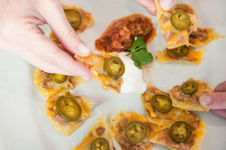 Simple Nachos With Beans and Cheese