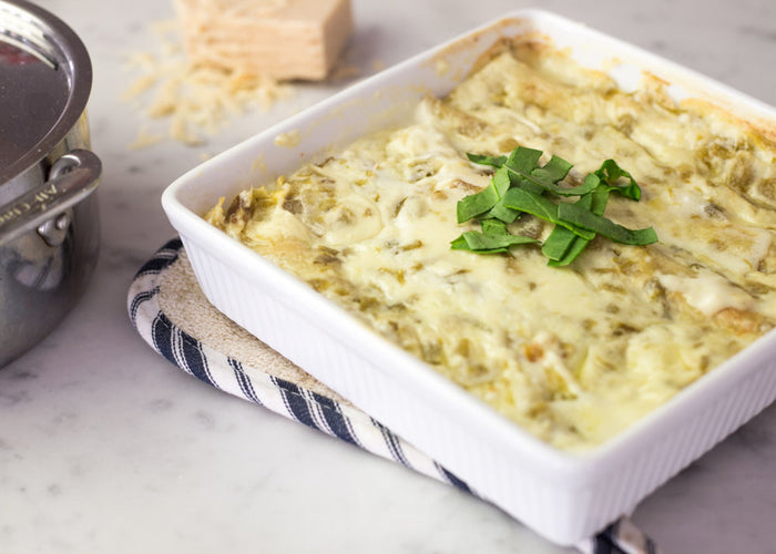 Pepper Jack Enchiladas with Green ChileSour Cream Sauce The Food Nanny