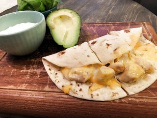 Three-Cheese Chicken Quesadillas