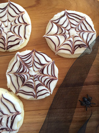 Spiderweb Sugar Cookies