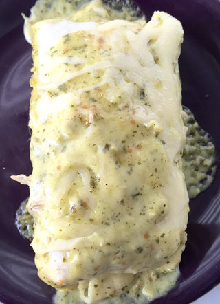 Chicken Burrito's With Salsa Verde And Lime