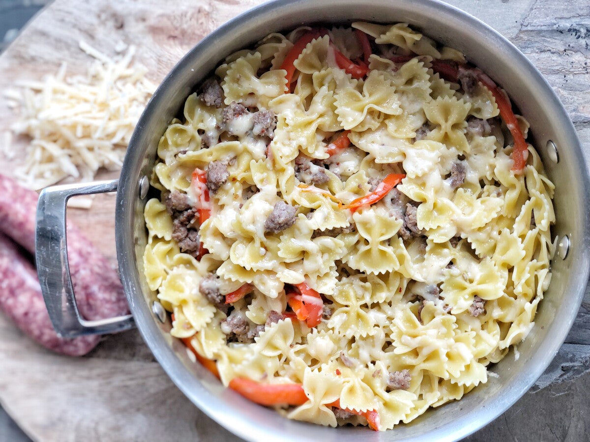 Pasta With Hot Italian Sausage