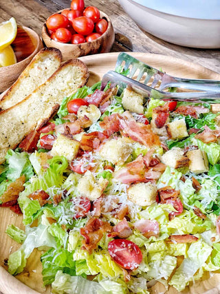 BLT Salad with Cheese and Almonds
