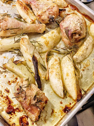 Baked Chicken and Potatoes Italiano