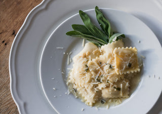Ravioli with Sage in Butter Sauce