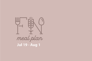 2 Week Meal Plan, Jul 19 - Aug 1