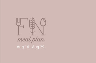 2 Week Meal Plan, Aug 16 - Aug 29