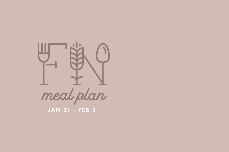 2 Week Meal Plan Jan 21 - Feb 3