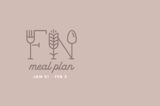 2 Week Meal Plan Jan 21 - Feb 3
