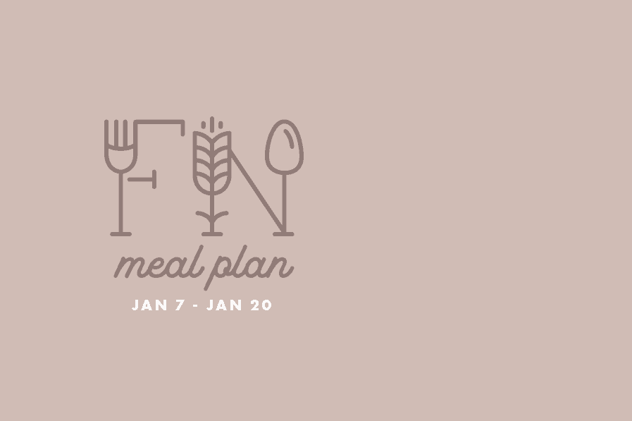 2 Week Meal Plan Jan 7 - Jan 20