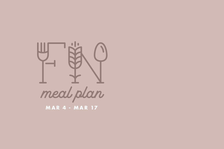 2 Week Meal Plan Mar 4 - Mar 17