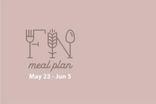 2 Week Meal Plan, May 23 - Jun 5
