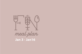 2 Week Meal Plan , Jan3 - Jan 16