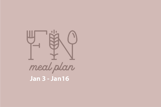 2 Week Meal Plan , Jan3 - Jan 16