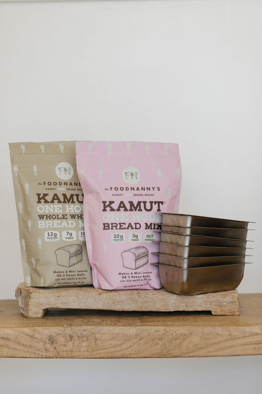 Bundle, 1 Hour Bread Mix, Original & Whole Wheat w/Pans