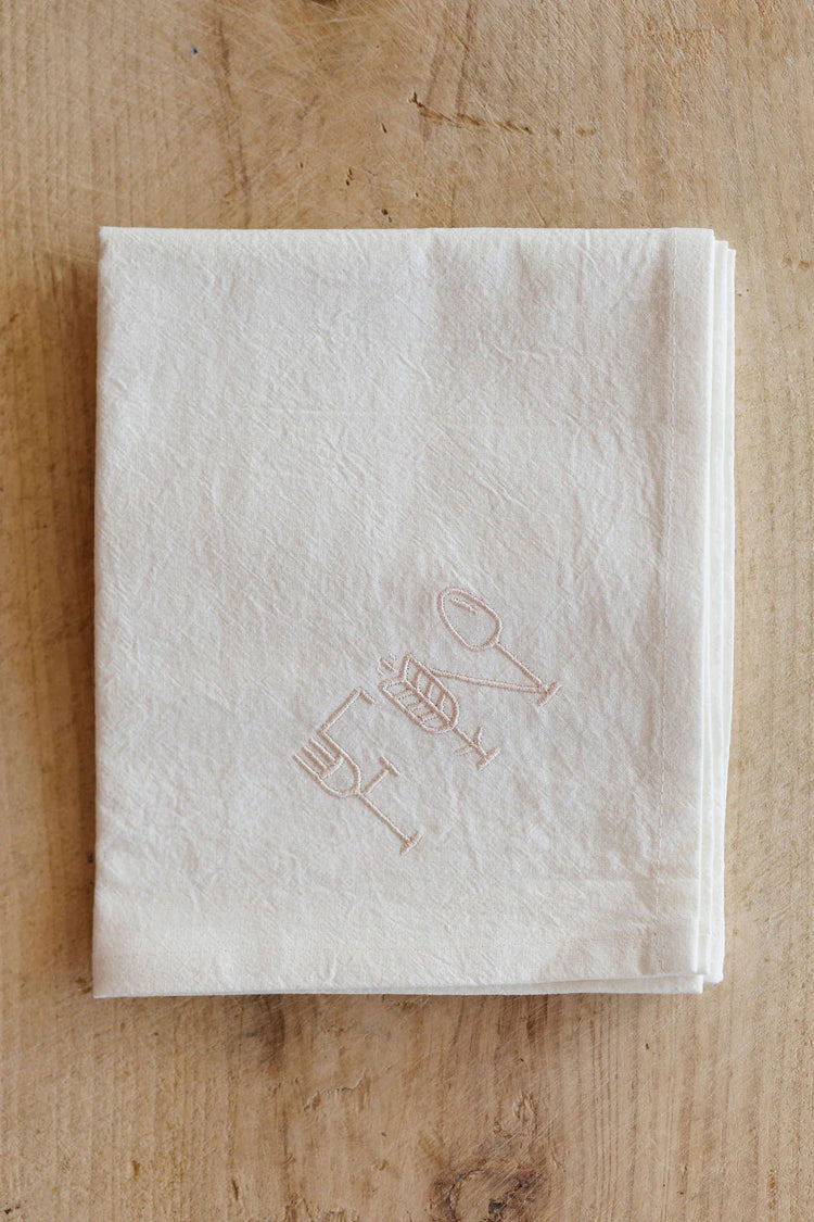 FN Dish Towel, Cream w/oatmeal