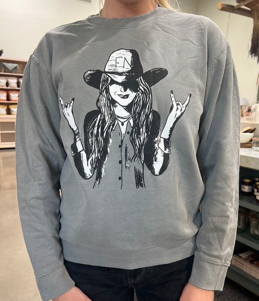 Sweatshirt, Channeling Lizi (Gray)