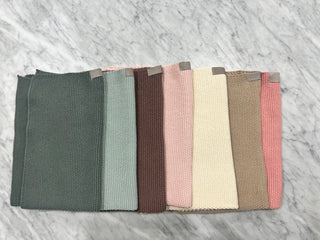 Towel, Knitted Moss Green