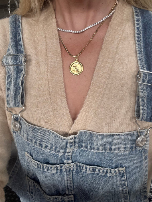 Necklace, French Coin