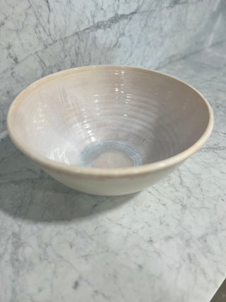 Mixing Bowl, XL White and Pink