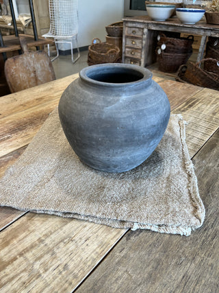 Pot, Grey/Black- Large