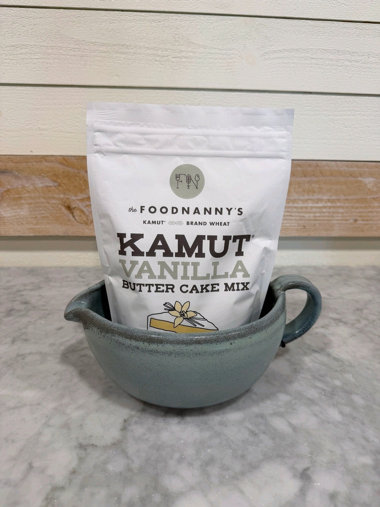 Bundle, Vanilla Butter Cake Mix & Rustic Green Batter Bowl