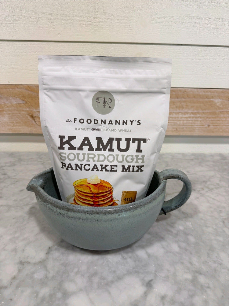 Bundle, Sourdough Pancake Mix & Rustic Green Batter Bowl