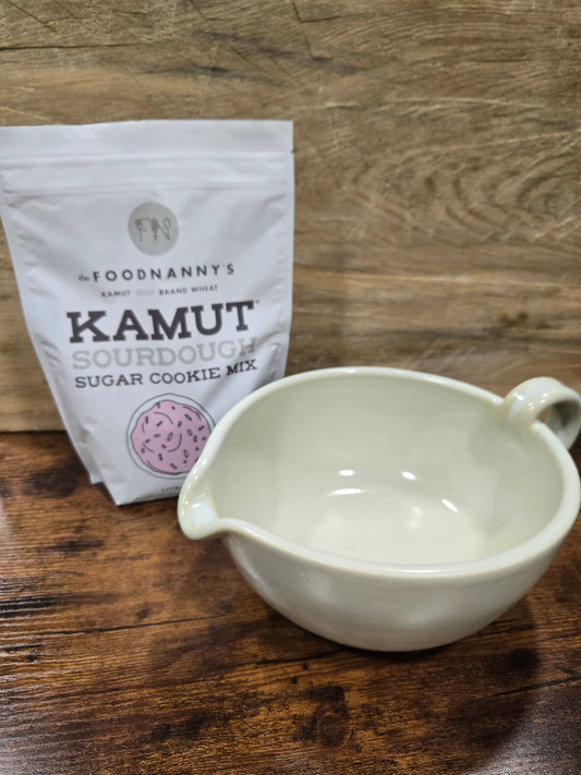 Bundle, Sourdough Sugar Cookie Mix & Rustic White Batter Bowl