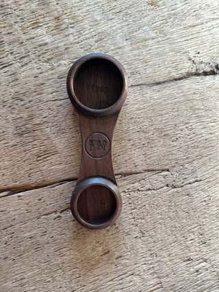FN Measuring Spoon (4 in 1) Walnut, Engraved