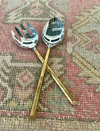 Salad Servers, Gold (2 piece)