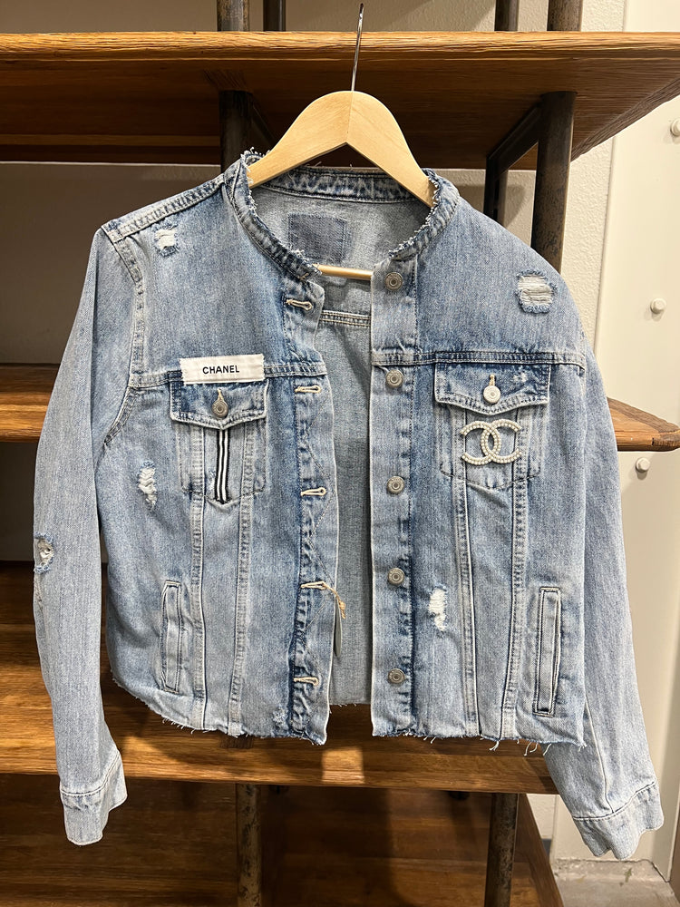 Jacket, Chanel (Small) Crystal Light Denim
