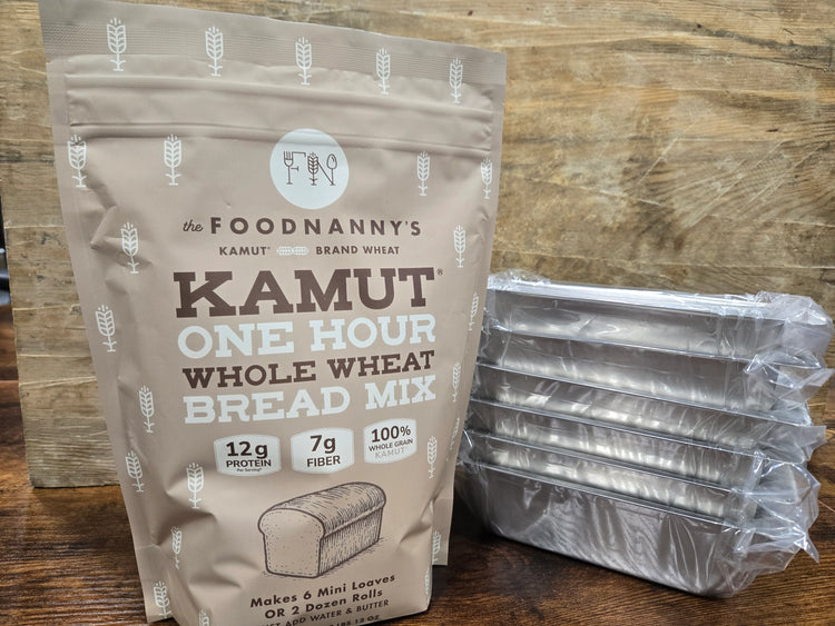 Bundle, 1 Hour Whole Wheat Bread Mix w/Pans