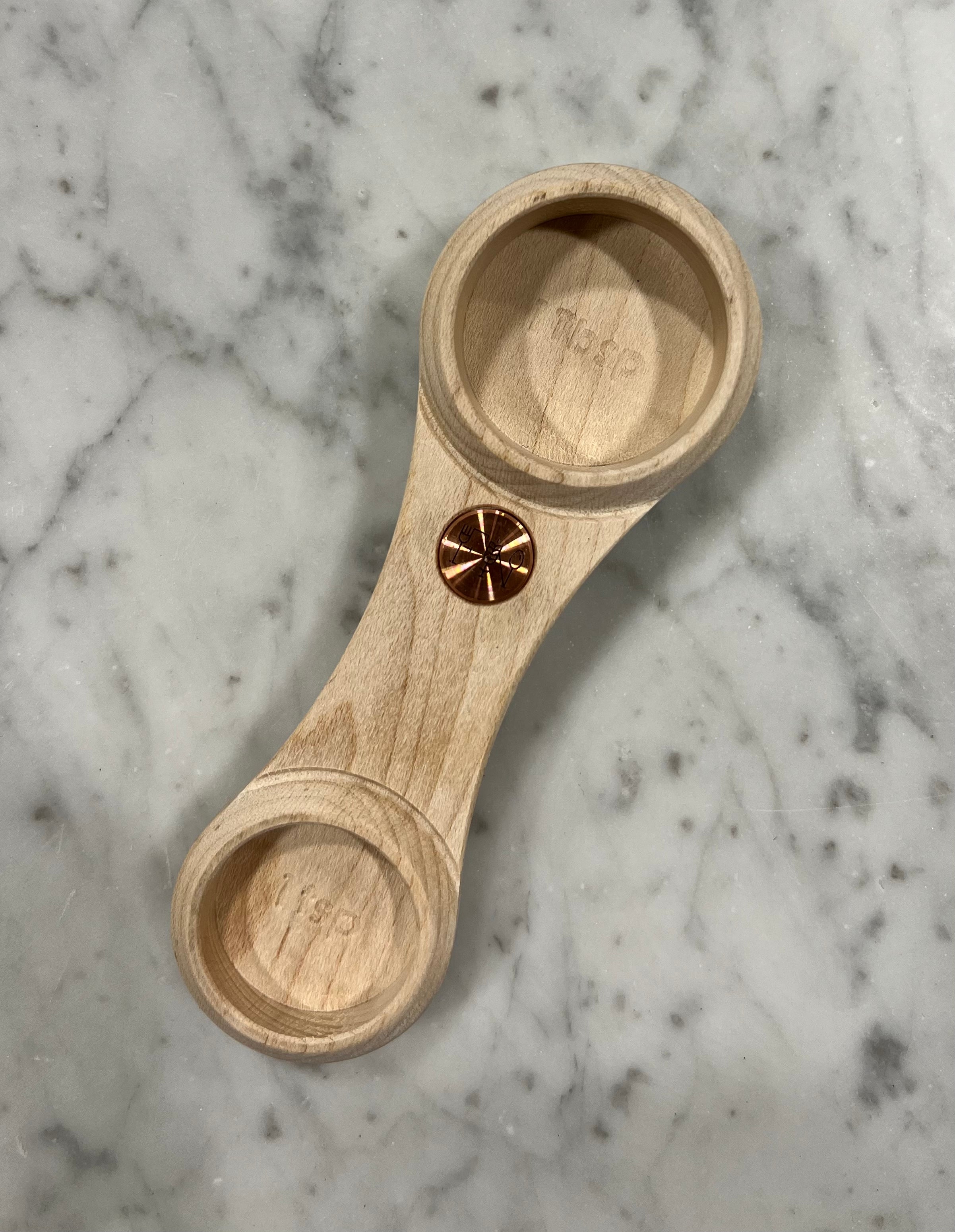 Pure Copper Hand Engraved Measuring Spoon Set