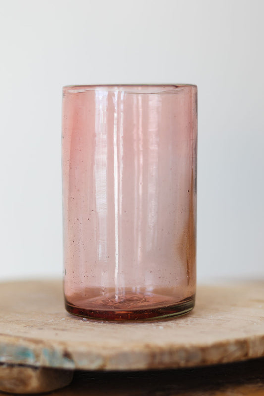 Cup, Tall Pink Glass