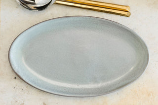 FN Platter, Oval Rustic Green