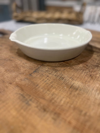 FN Bordeaux Pie Dish, Rustic White