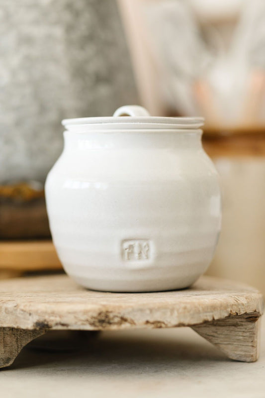 FN Salt Jar, Rustic White