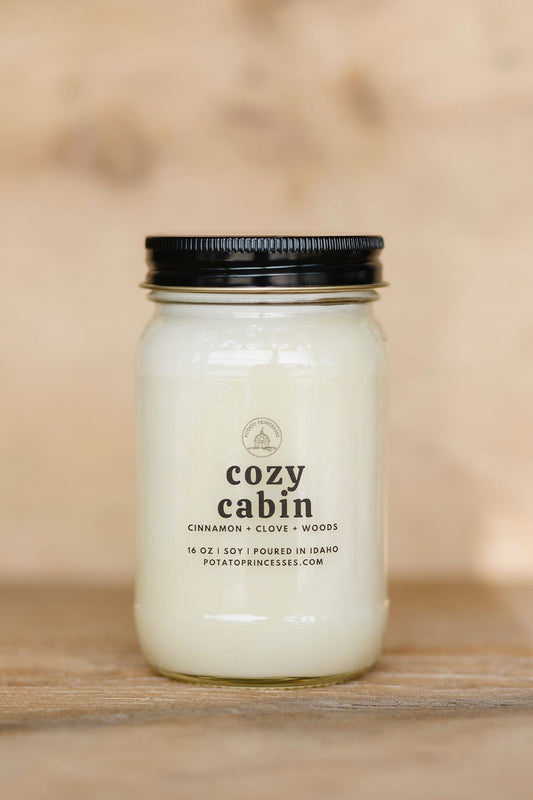 Candle, Cozy Cabin