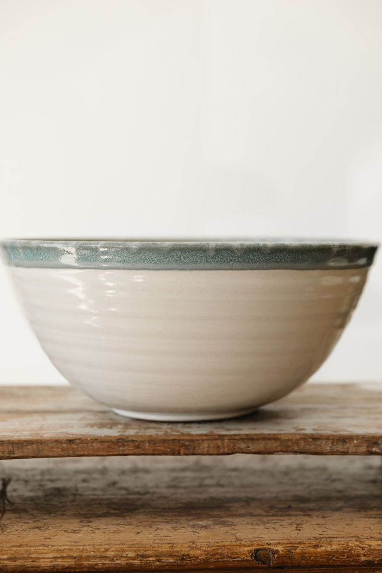 Mixing Bowl, LG White and Sea Green