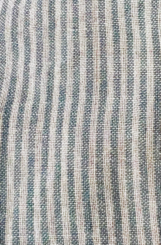 Towel, Linen Thin Green Stripe