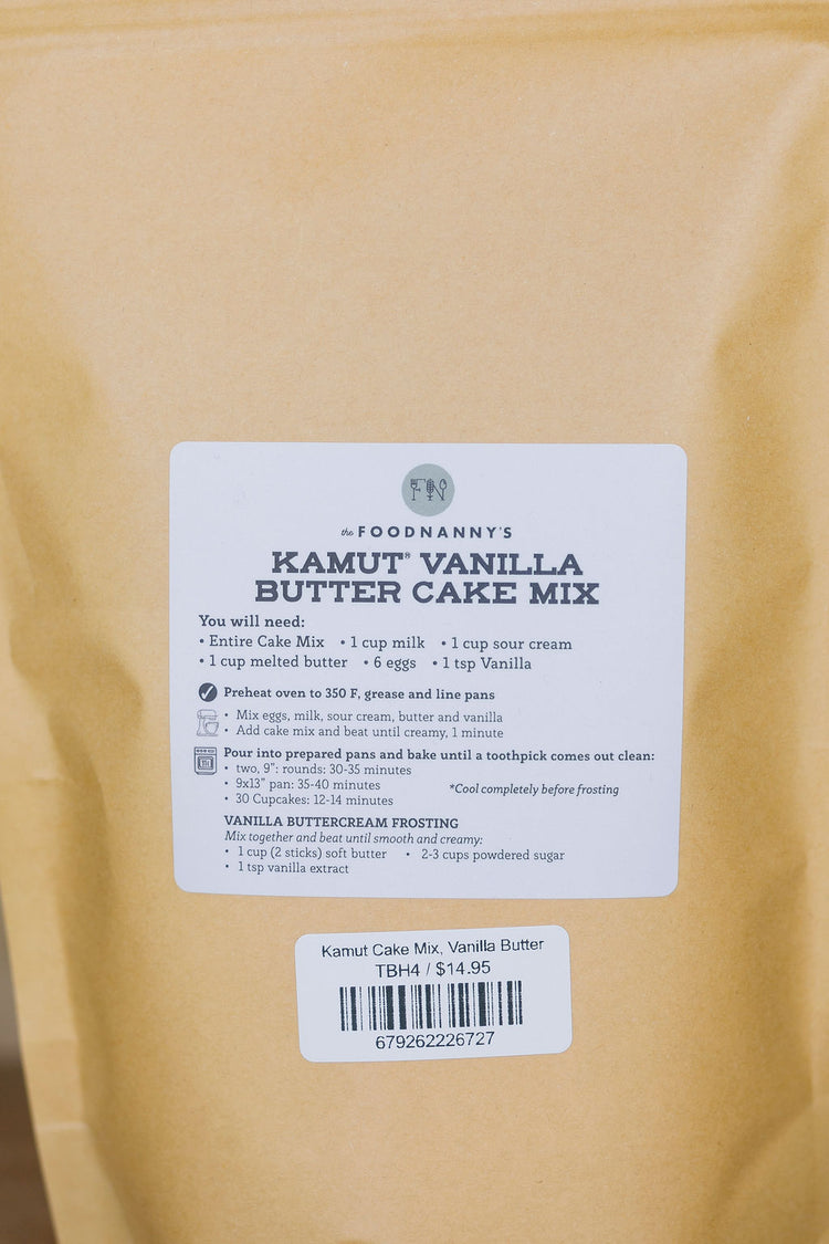 Kamut Cake Mix, Vanilla Butter