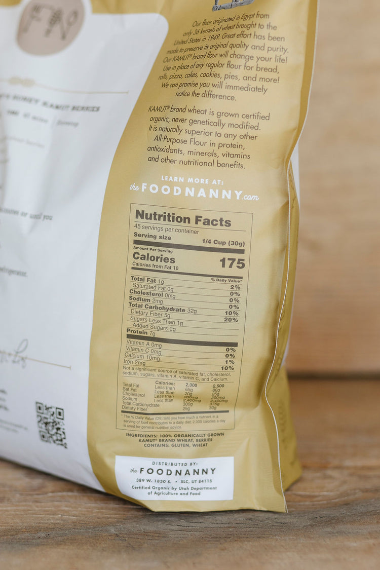 Kamut Whole Wheat Berries 5 lb bag