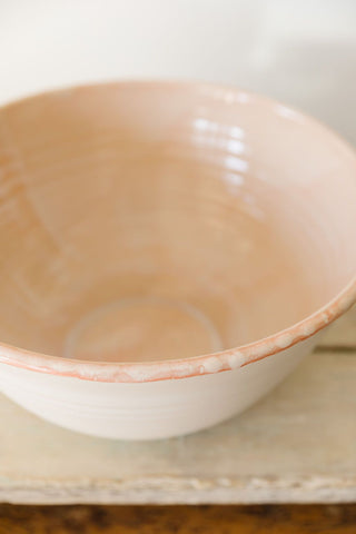 Mixing Bowl, MD White and Pink
