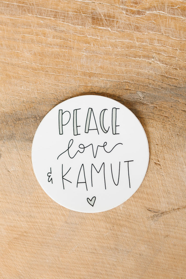 Sticker, Peace Love Kamut