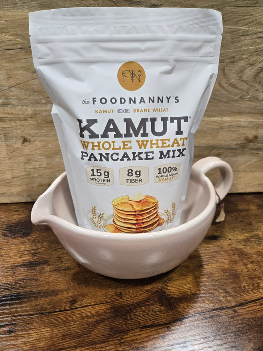 Bundle, Whole Wheat Pancake Mix & Peony Batter Bowl