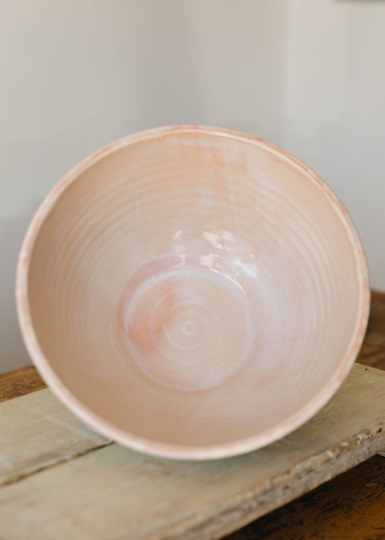 Mixing Bowl, LG White and Pink